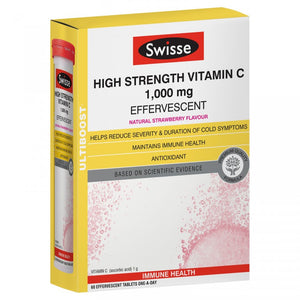 Swisse Ultiboost High Strength Vitamin C 60 Effervescent Tablets