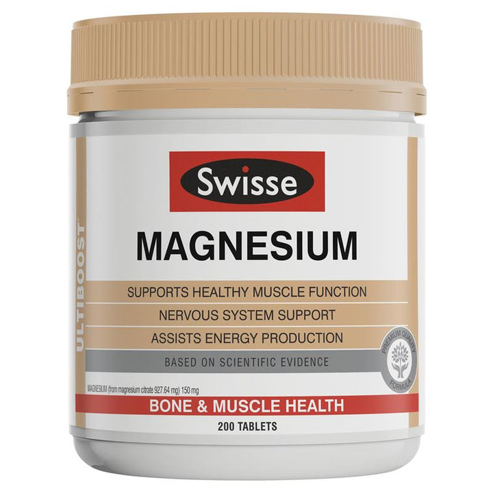 Swisse Ultiboost Magnesium 200 Tablets Exclusive Size